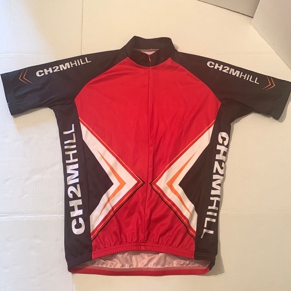 VOmax Cycling Racing Jersey Size Medium 3/4 Zip CH2MHILL - Picture 1 of 6